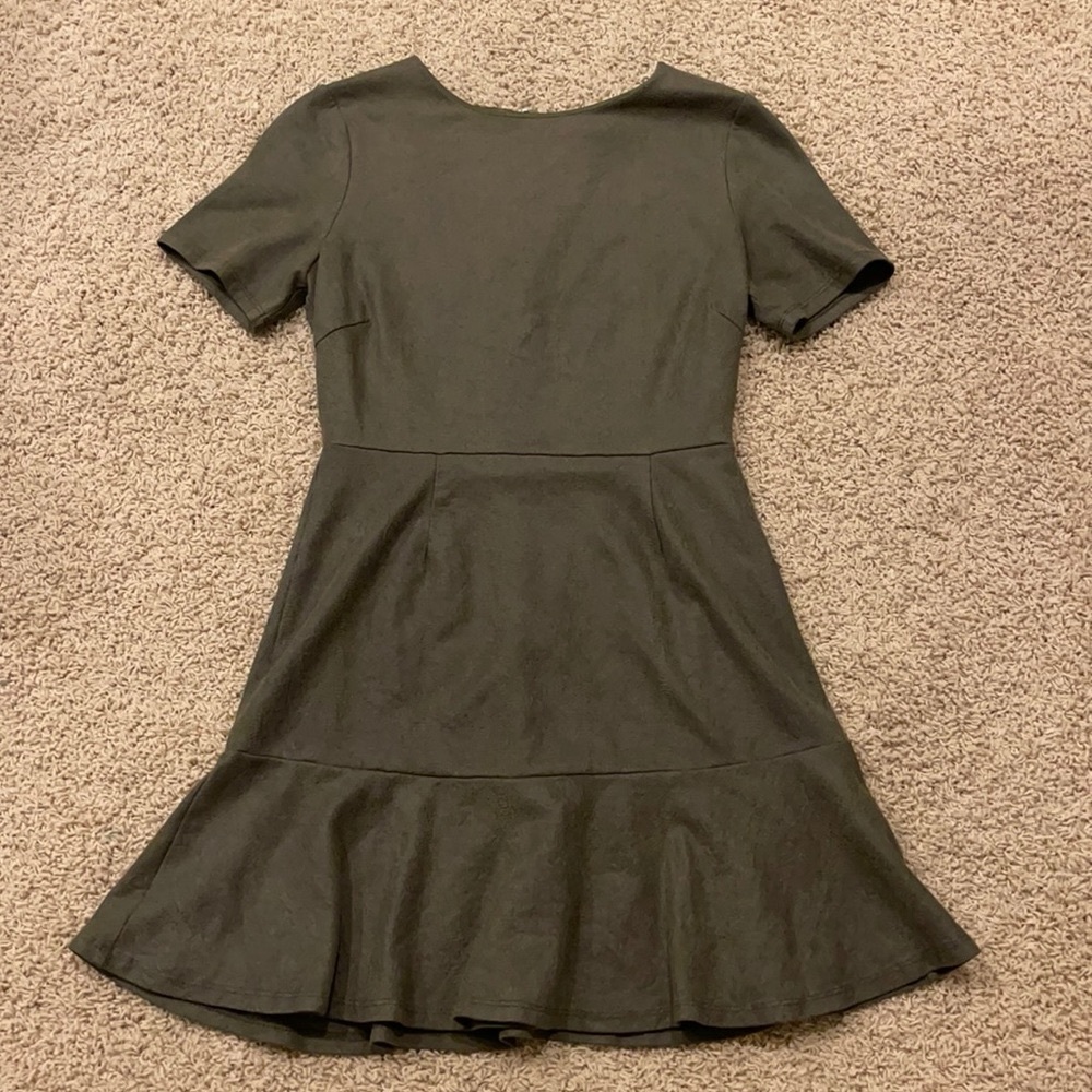Elegant Olive Mini Dress